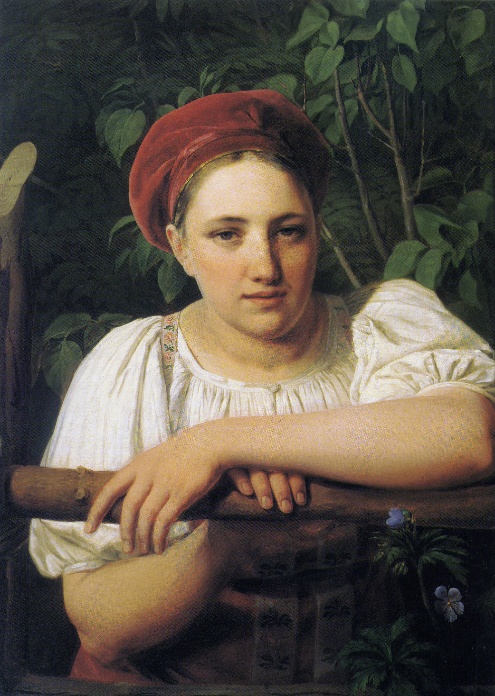 Алексей Венецианов. «Крестьянка Тверской губернии», 1840-е годы.
